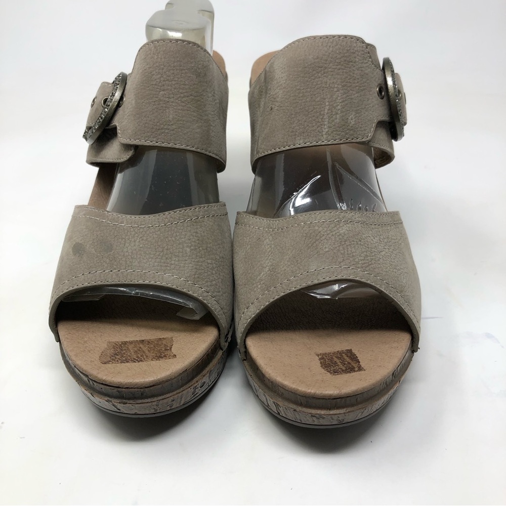 Dansko Ramona Sandals Taupe Nubuck Leather Size 42